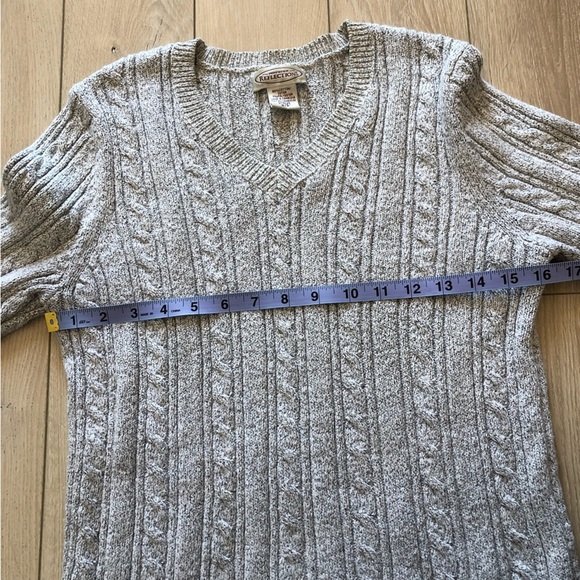 Northern Reflections Cotton Blend Cable Knit Sweater - Picture 6 of 8